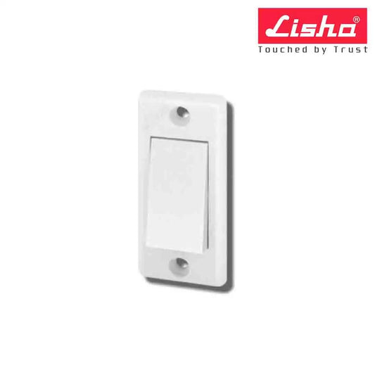 Lisha Platina Cover Plates With Support Frames 2 M Glossy Classic White