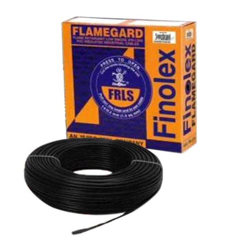 Finolex FR-LSH Wires 6 Sq mm Black 90 Mtrs