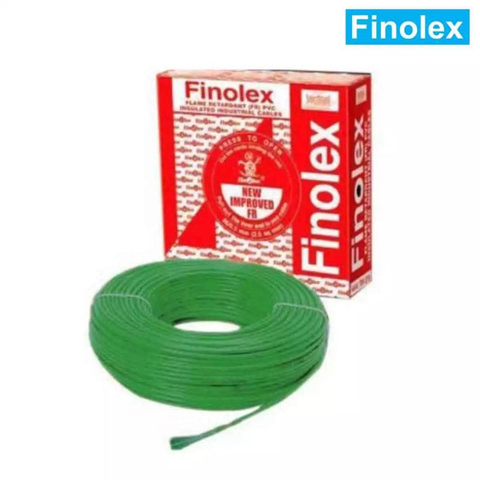 Finolex FR PVC Wires 1 Sq mm Green Gold Pack 90 Mtrs