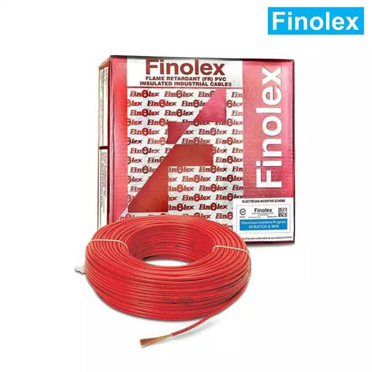 Finolex FR PVC Wires 1 Sq mm Red Gold Pack 90 Mtrs