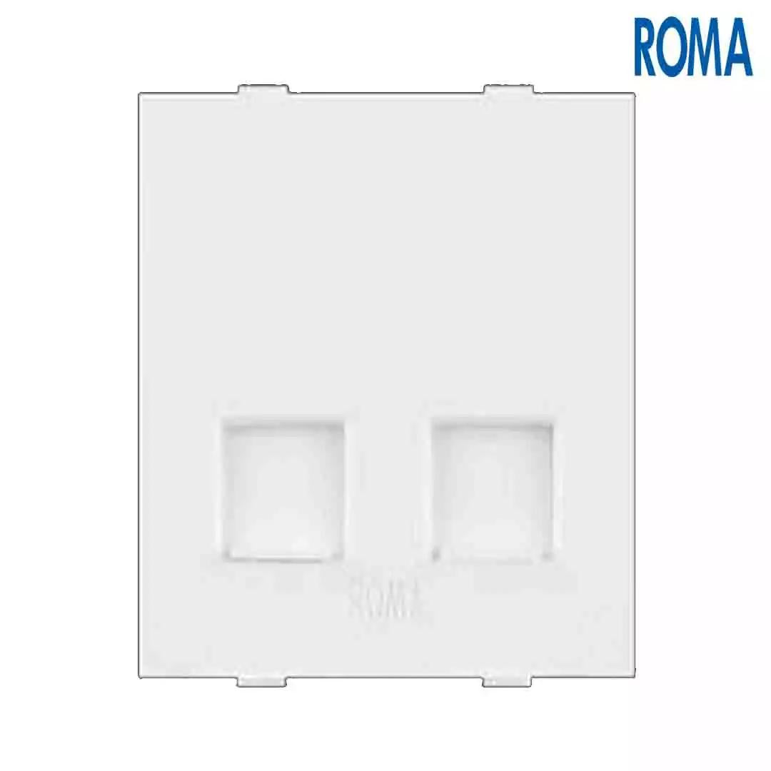 Anchor Panasonic Roma Classic RJ 11 Tel. Jack Double With Shutter