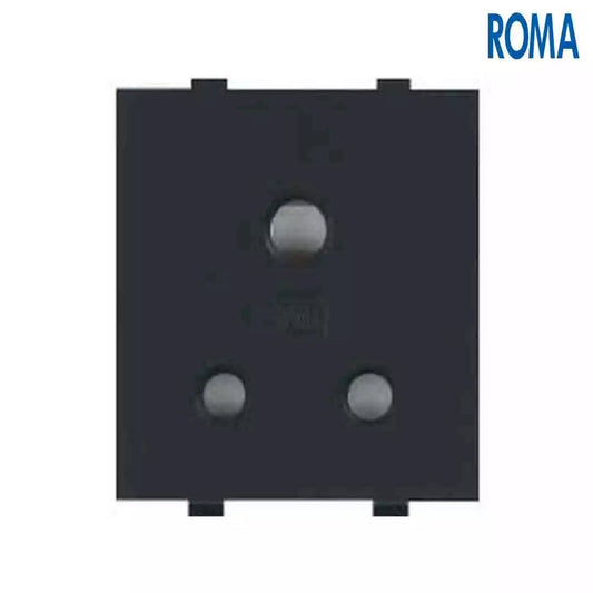 Anchor Panasonic Roma Classic 6A 3 Pin Socket With ISI Black