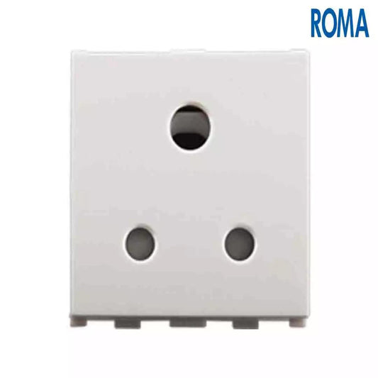 Anchor Panasonic Roma Classic 6A 3 Pin Socket With ISI Silver