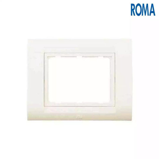 Anchor Panasonic Roma Classic Tressa Solid Plates White 2 Module