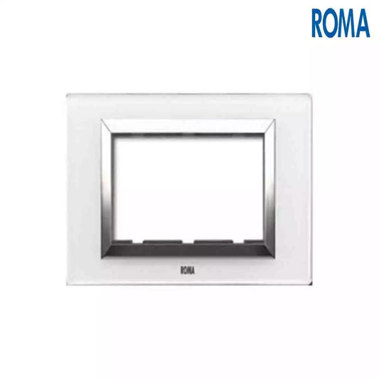 Anchor Panasonic Roma Classic Classic Vetro Glass plates Pure white 6 Module