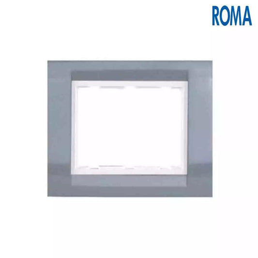 Anchor Panasonic Roma Classic Tressa Glossy plates Azul grey 8 Module Square