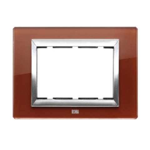 Anchor Panasonic Roma Classic Vetro Glass plates Regal Mahogany 12 Module