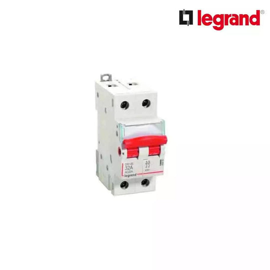 Legrand DX3 40 A MCB Isolator DP Isolators White