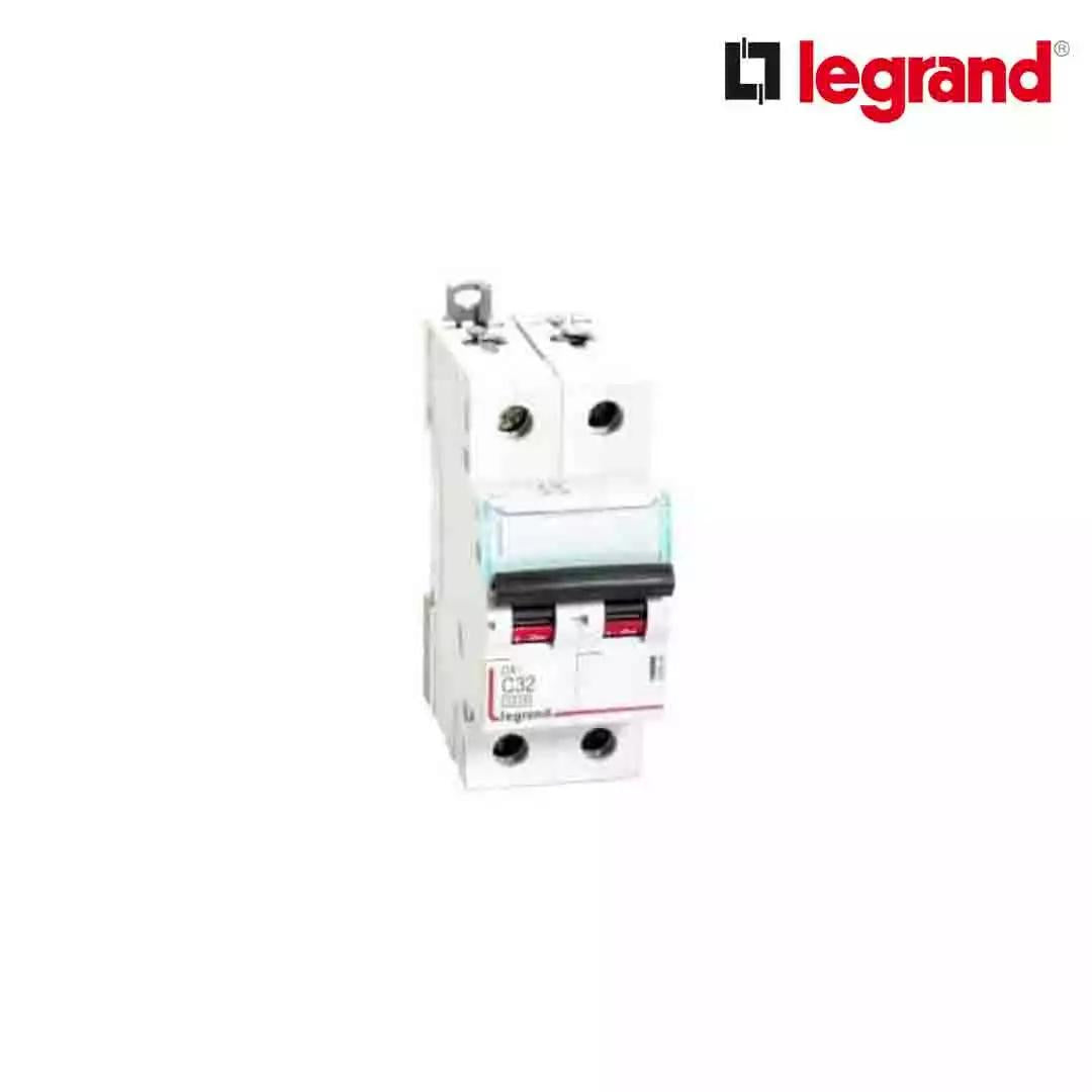 Legrand DX3 40 A MCB Double Pole C curve White