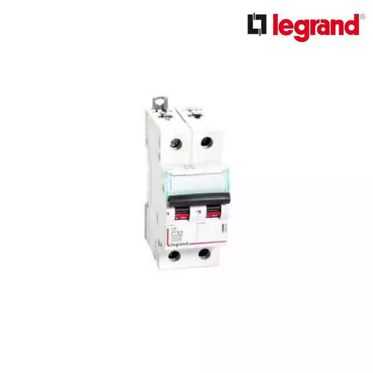 Legrand DX3 40 A MCB Double Pole C curve White