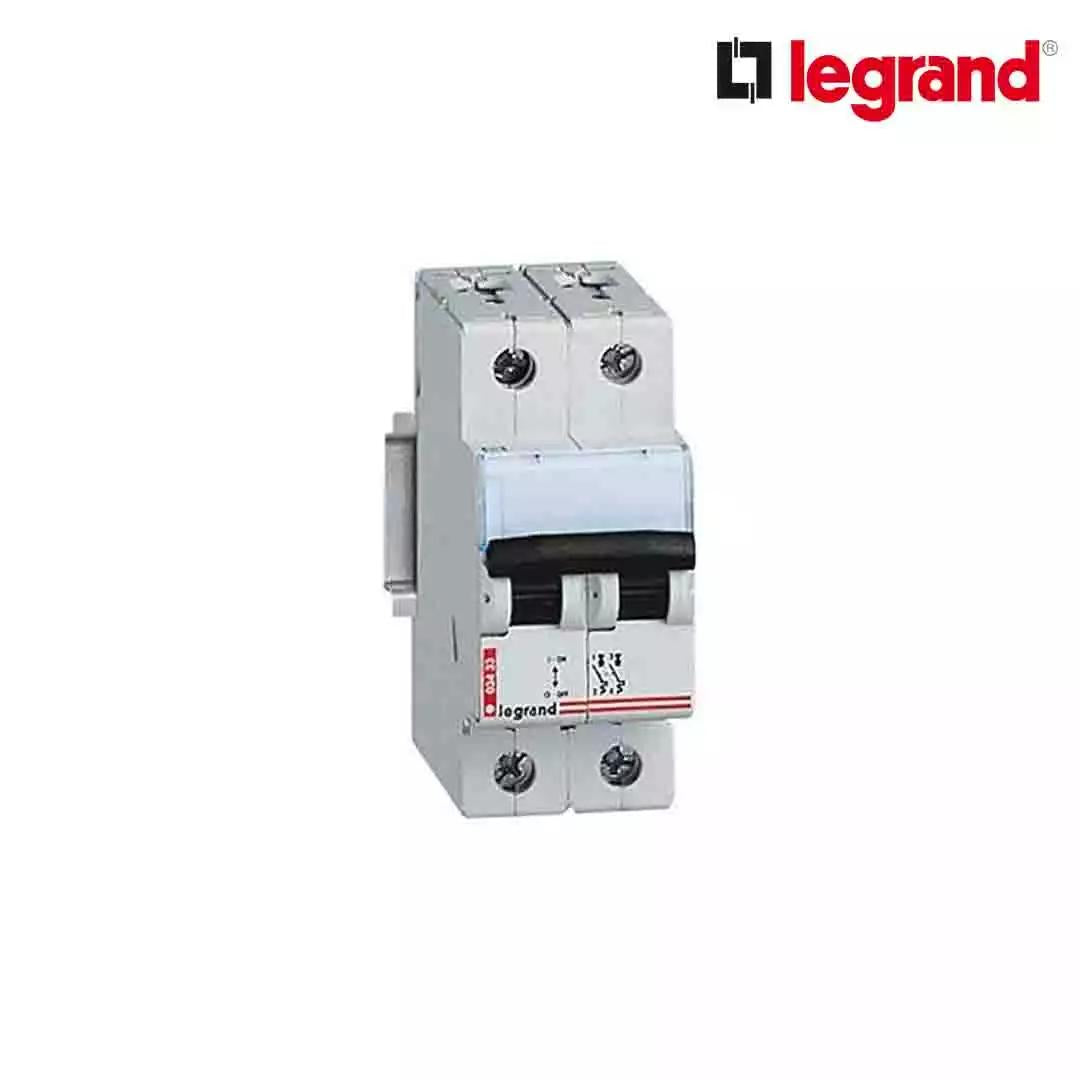 Legrand DX3 6 A MCB Double Pole C curve White