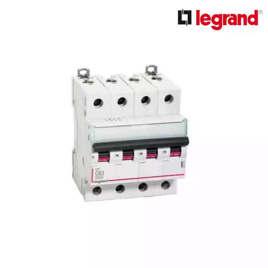 Legrand DX3 20 A MCB Four Pole C curve White