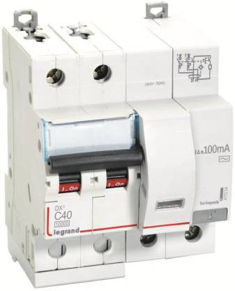 Legrand DX3 40 A RCBO DP RCBO 100 Ma Type AC White