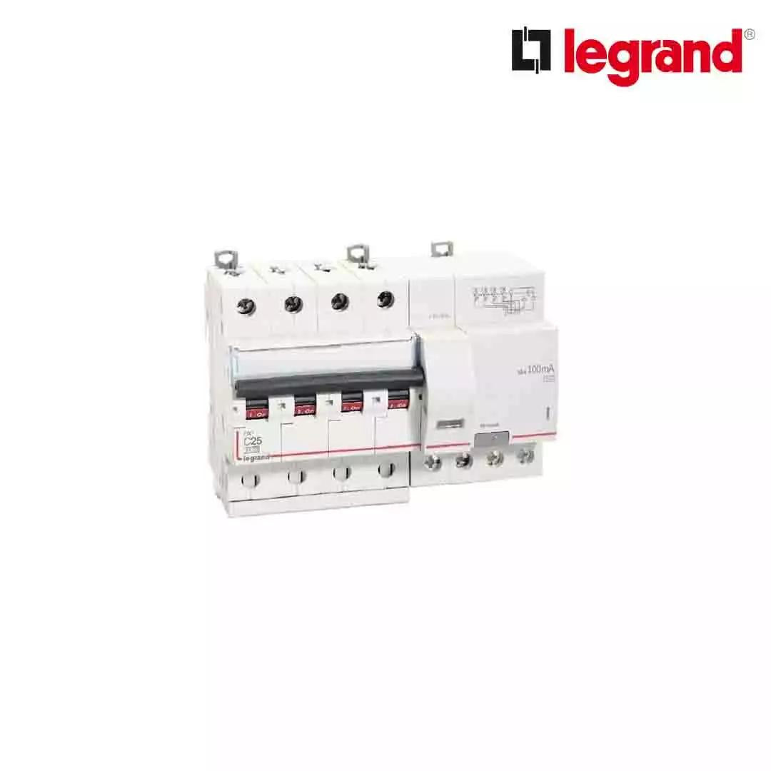 Legrand DX3 25 A RCBO FP RCBO 100 Ma Type AC White