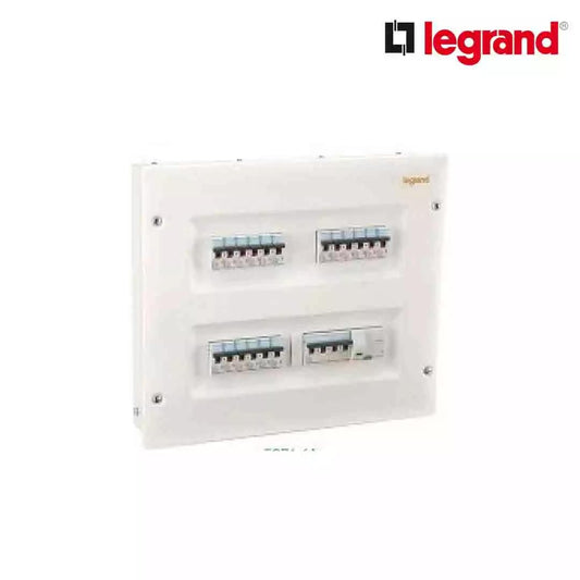 Legrand DX3 4 Ways 8+ 12 Module DB Ekinoxe TPN DB IP 43 Metal Door for DX3 Range White