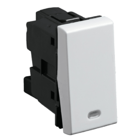 Legrand Myrius 25 A Switch 1 way 1 module with indicator White