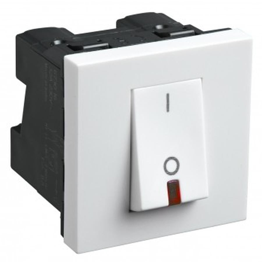 Legrand Myrius 32 A DP Switch with indicator 2 module White