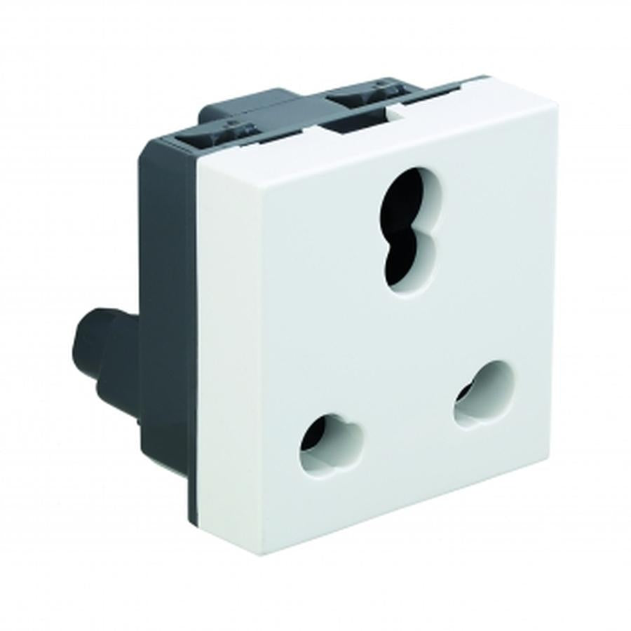 Legrand Myrius 6/16 A socket 2 module White