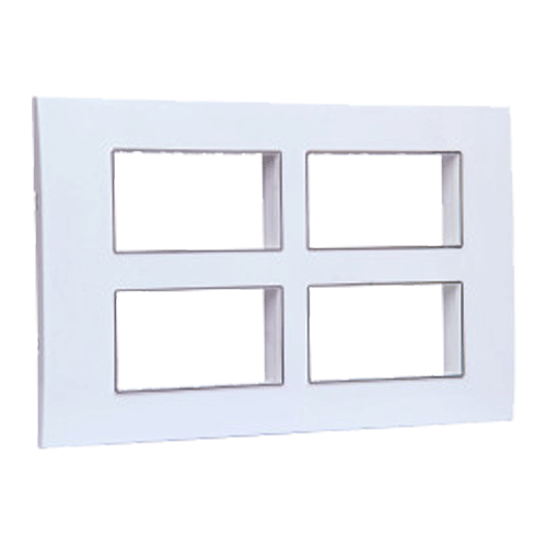 Legrand Mylinc 16 Module white plate with Frame White