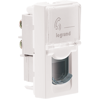 Legrand Myrius Next Gen Modular RJ 11 Telephone White