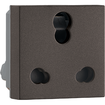 Legrand Myrius Next Gen Modular 6/16 A Socket 2 M Charcoal Grey Charcoal Grey