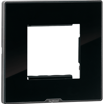 Legrand Myrius Next Gen Modular Plate+ Frame 2 M Ice Black Black