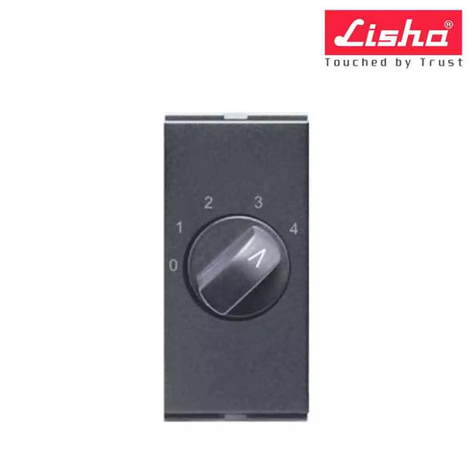 Lisha Special 7 USB Charger Socket With Ind 1 M Graphite Grey