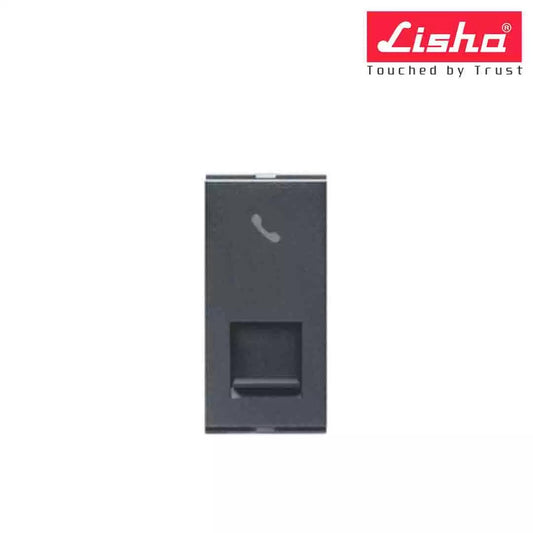 Lisha Special 7 EDP Socket Outlet -RJ-45 Cat 5e With Shutter 1 M Classic White