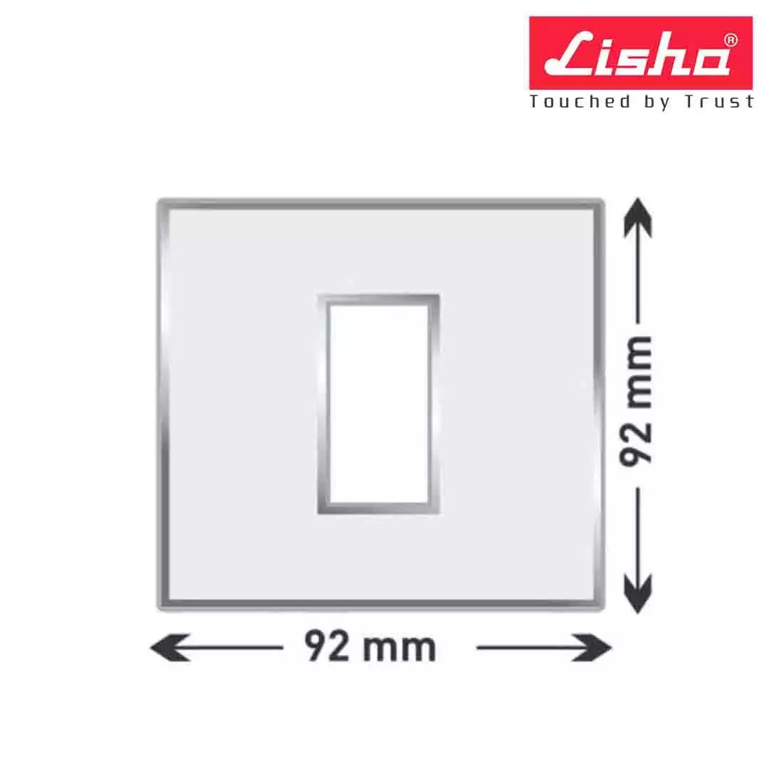 Lisha Turbo Cover Plates With Support Frames 4 M Metallic Graphite Grey