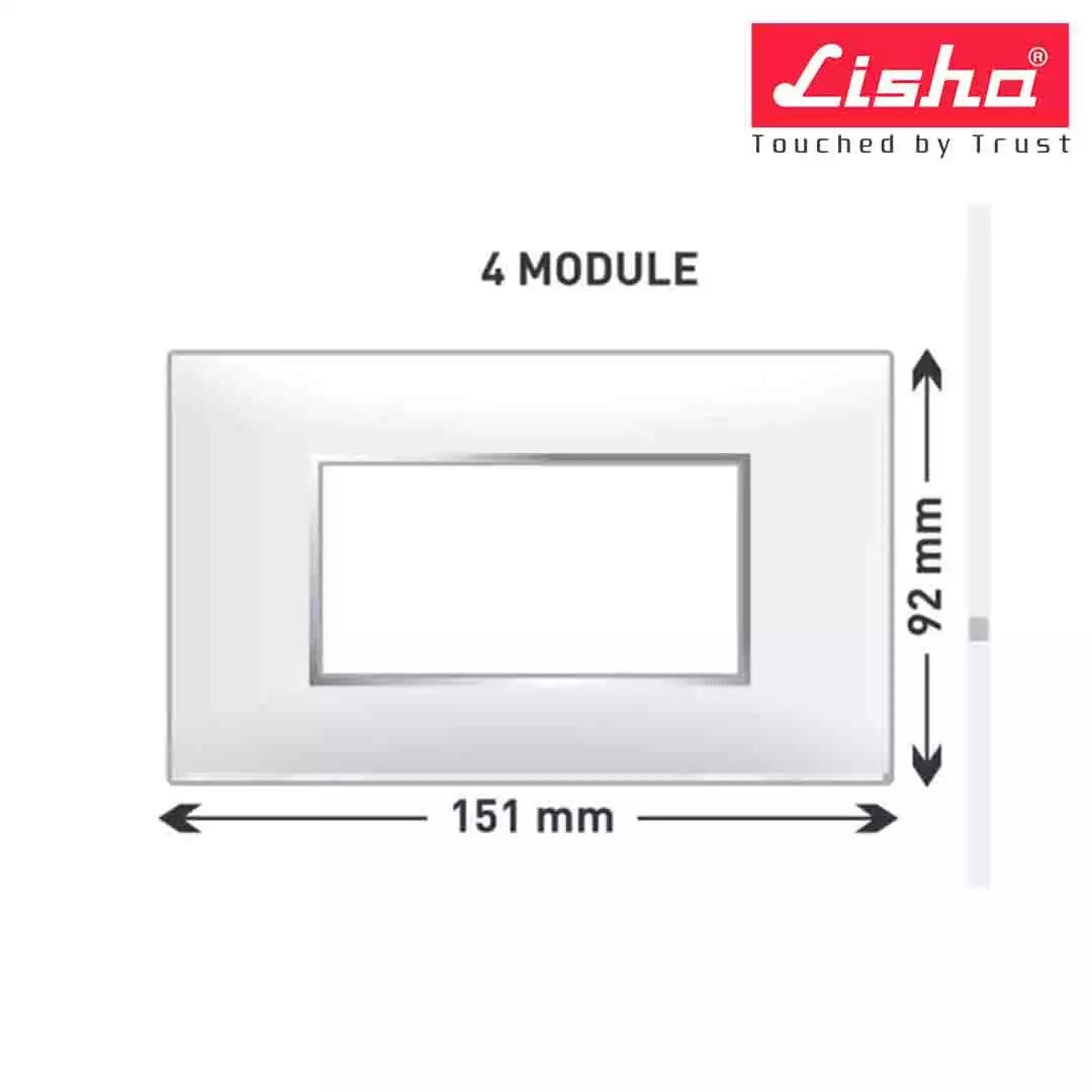 Lisha Wood Craft Cover Plates 8M(H) Glossy White