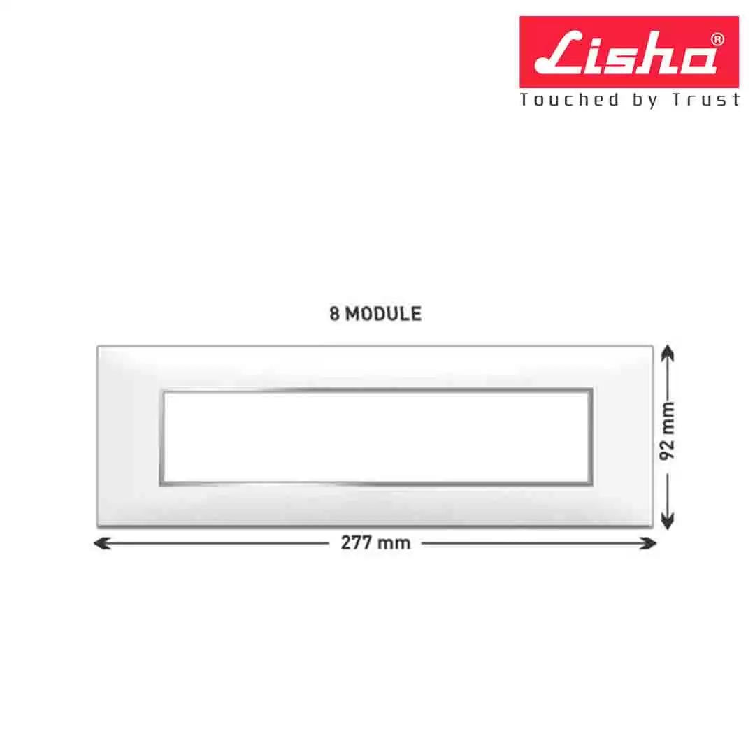 Lisha Turbo Cover Plates With Support Frames 8 M Metallic Graphite Grey