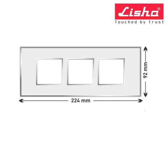 Lisha Turbo Cover Plates With Support Frames 2 M X 3 Metallic Graphite Grey