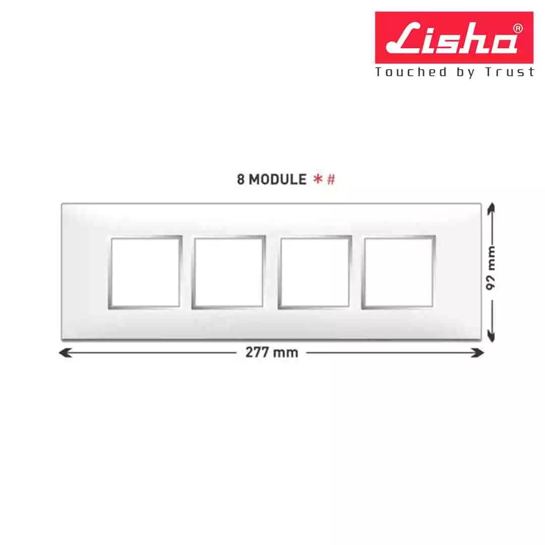 Lisha Turbo Cover Plates With Support Frames 2 M X 4 H Almond Wood