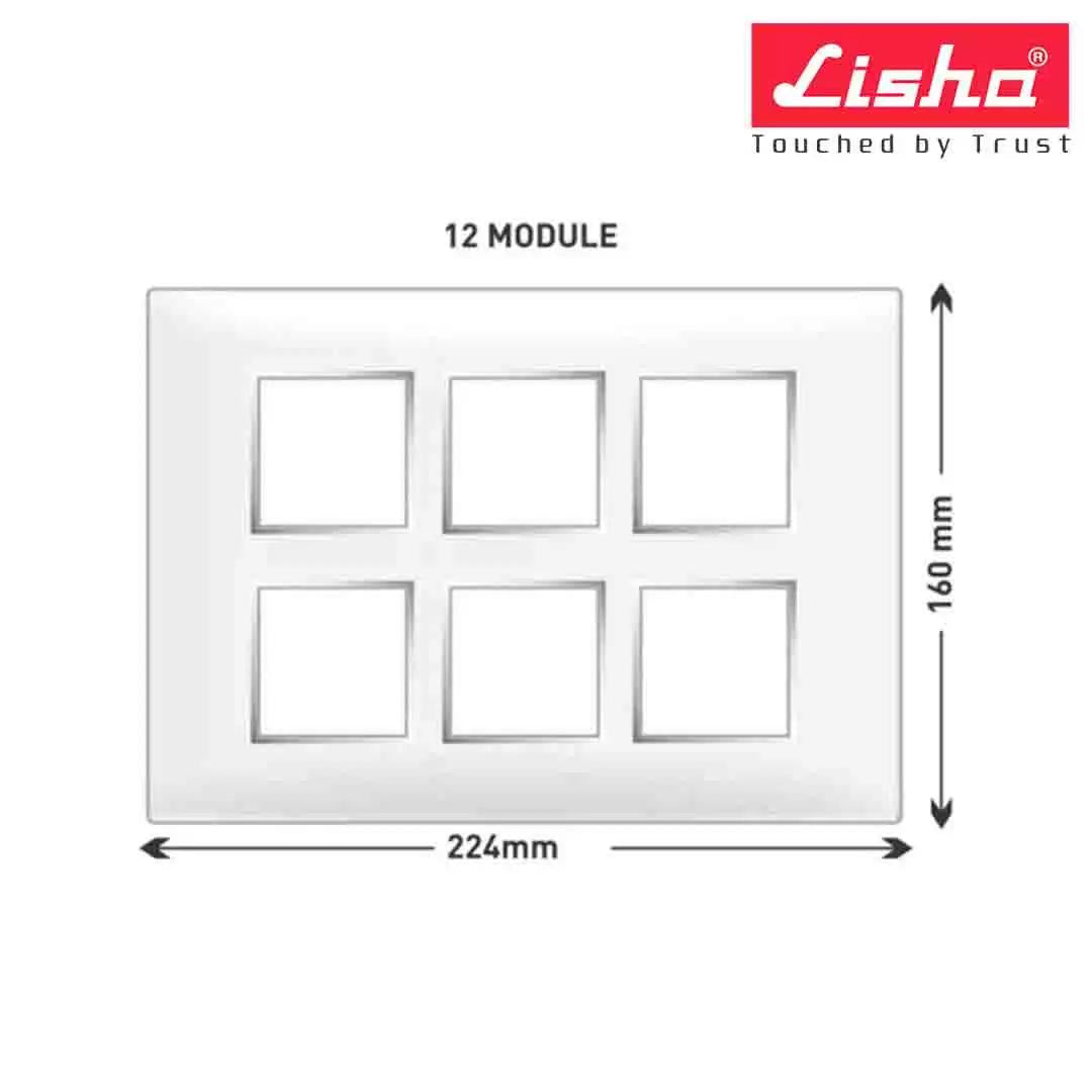 Lisha Turbo Cover Plates With Support Frames 8 M Almond Wood