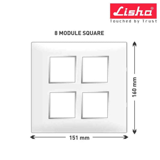 Lisha Turbo Cover Plates With Support Frames 8 M Sq Almond Wood