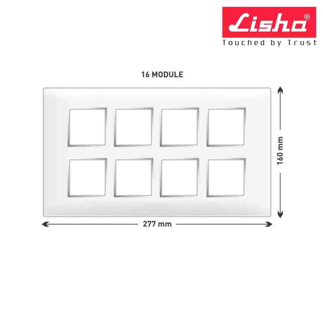 Lisha Turbo Cover Plates With Support Frames 8 M Glossy Intel Ivory