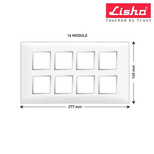 Lisha Turbo Cover Plates With Support Frames 8 M Glossy Intel Ivory