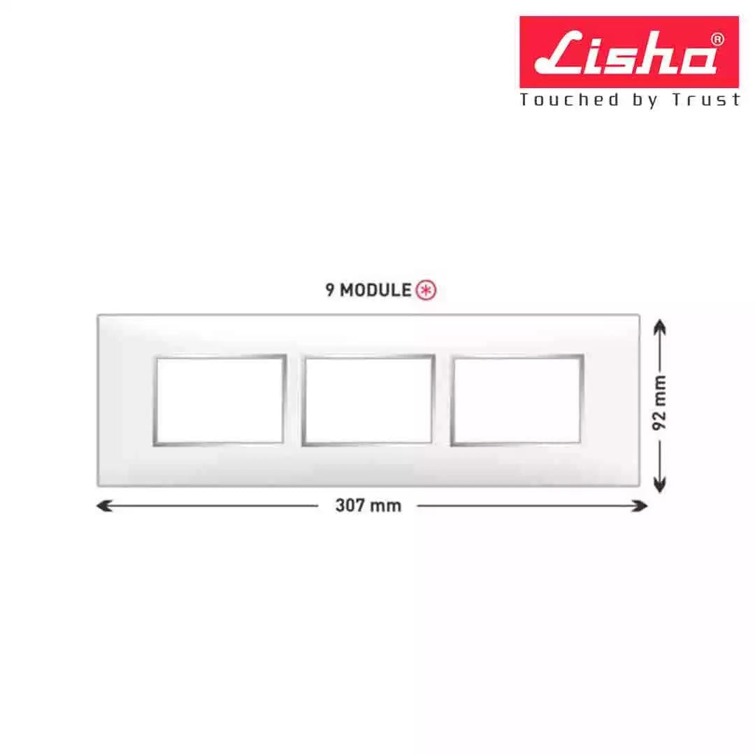 Lisha Turbo Cover Plates With Support Frames 9 M Almond Wood