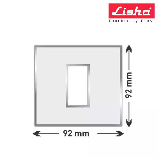 Lisha Platina Cover Plates With Support Frames 4 M Black Oak