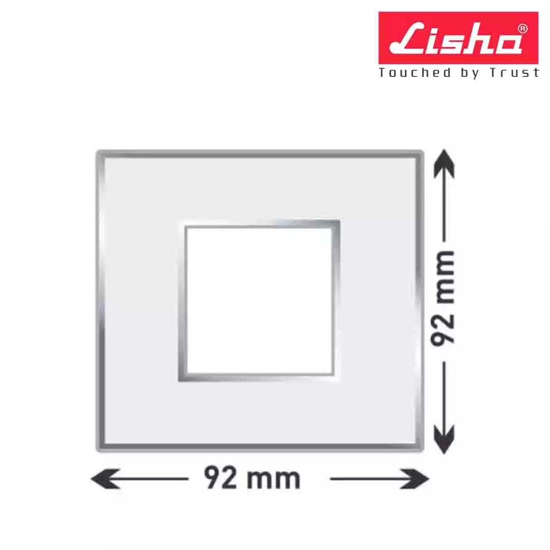 Lisha Slimz 10A 1 Way Switch With Ind 1 M Classic White