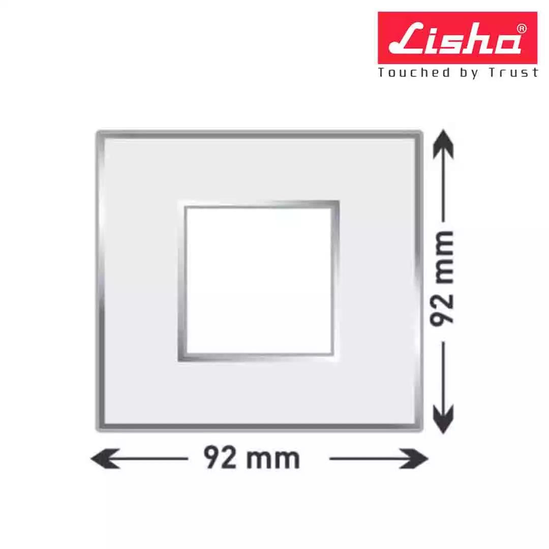 Lisha Slimz 20A 1 Way Switch 1 M Classic White