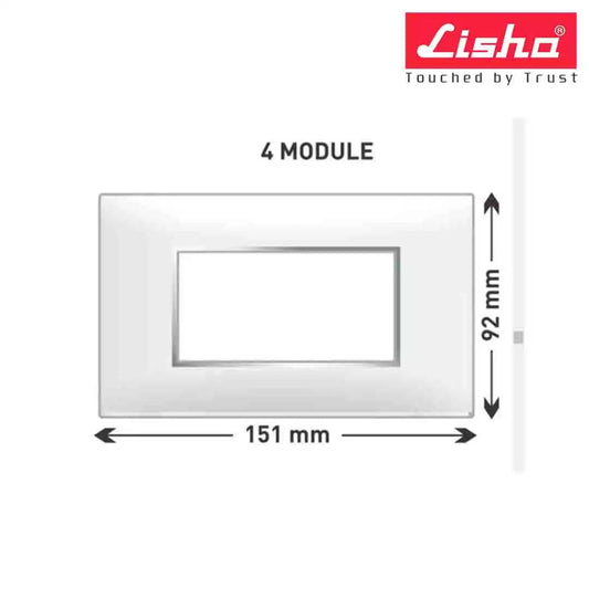 Lisha Slimz Bell Push Switch 1 M Classic White