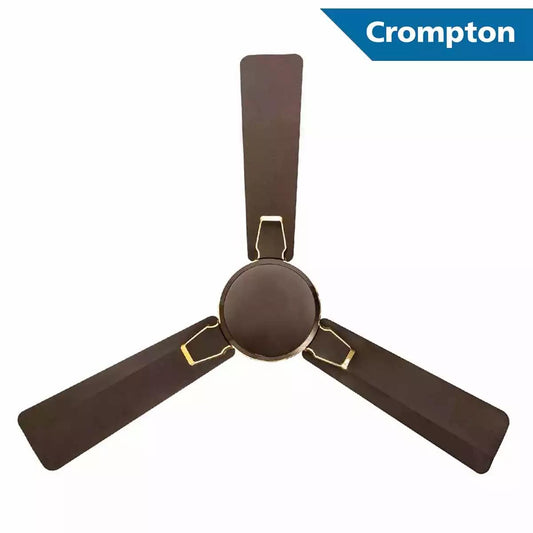 Crompton Premium Ceiling Fans Aura 2.0 Prime Antidust Bakers Brown Gold 1200 mm