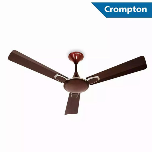 Crompton Premium Ceiling Fans Aura 2.0 Prime Antidust dusky brown sparkle silver 1200 mm