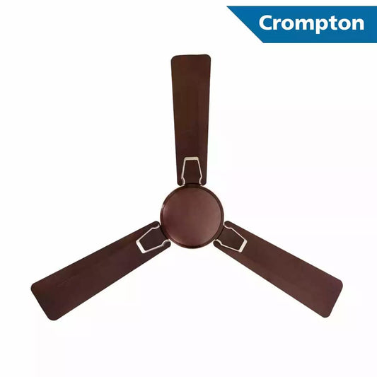 Crompton Premium Ceiling Fans Aura 2.0 Prime Antidust Phalsa red Sparkle Silver 1200 mm