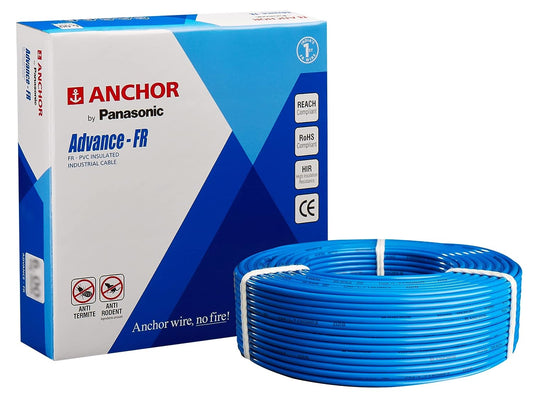 Anchor  FR-LSH Wires 1 Sq mm Blue 90 Mtrs