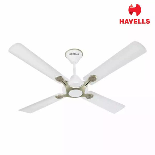 Havells Leganza -4 Blade Decorative Fan Pearl White-Silver 1200mm