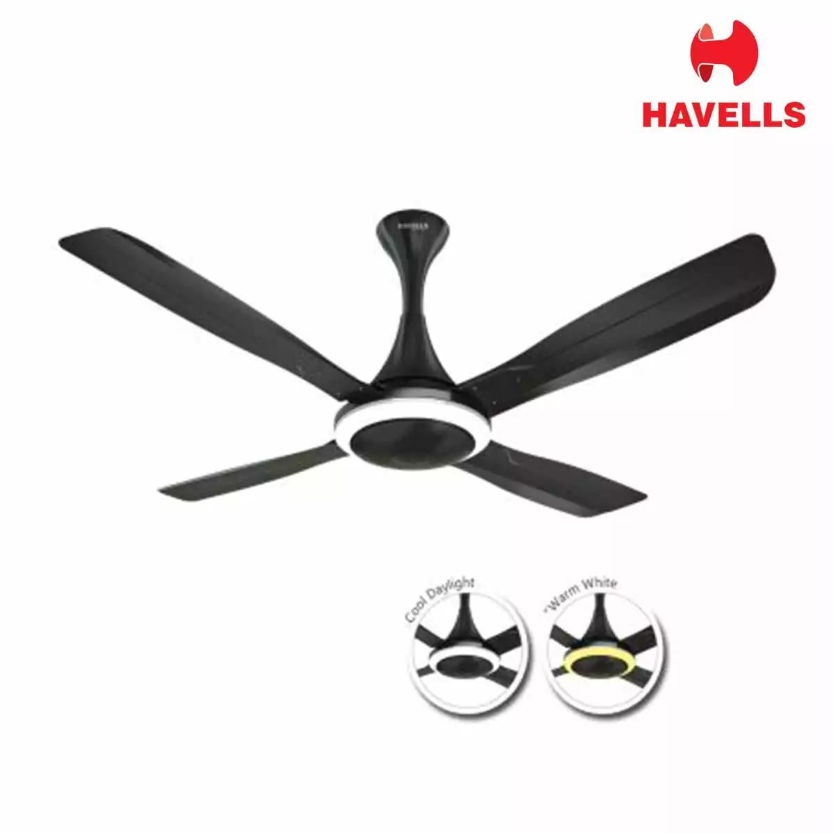 Havells Urbane with U/L Premium Fans with Light Black Nickel 1320 mm