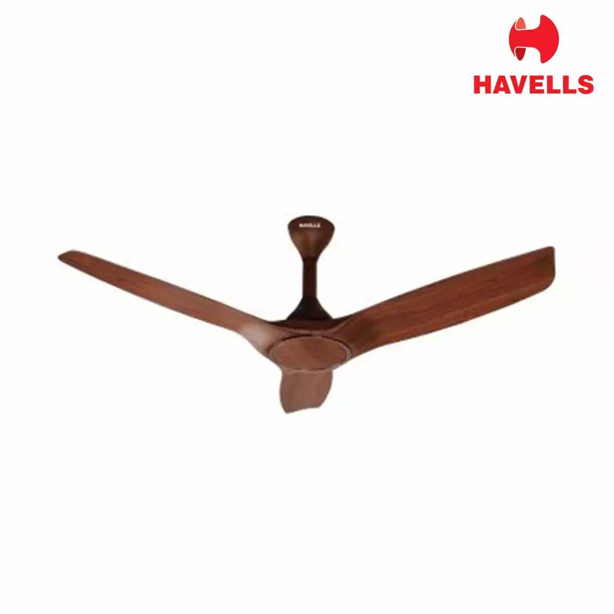 Havells Stealth Wood Special Finish Fans Walnut Cola Chrome 1250 mm