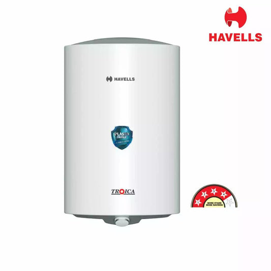 Havells Vertical-Storage-water-heater Troica 15L White Grey